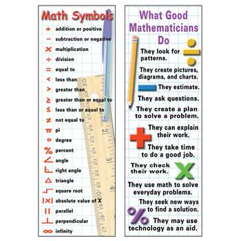 Math Symbols & Behaviors Bookmark By Mcdonald Publishing