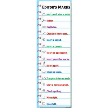 Colossal Poster Editors Marks Gr 4-9& Up Over 5-1/2 Tall By Mcdonald Publishing