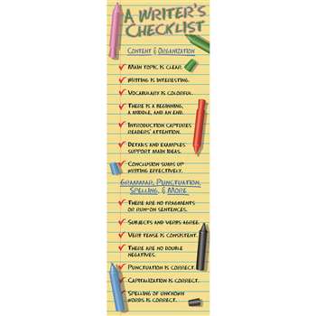 A Writers Checklist Colossal Concept Poster By Mcdonald Publishing