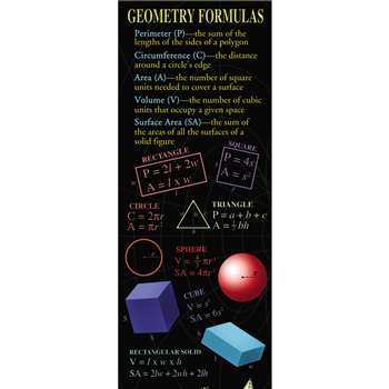 Geometry Formulas Colossal Poster By Mcdonald Publishing