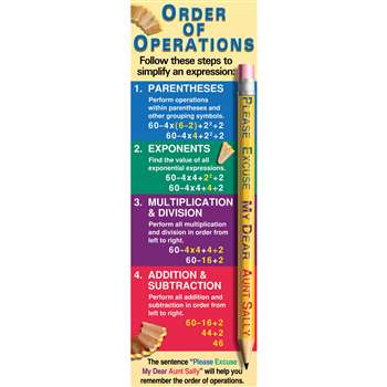 Order Of Operations Colossal Poster By Mcdonald Publishing