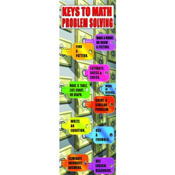 Math Problem Solving Strategies Colossal Poster By Mcdonald Publishing