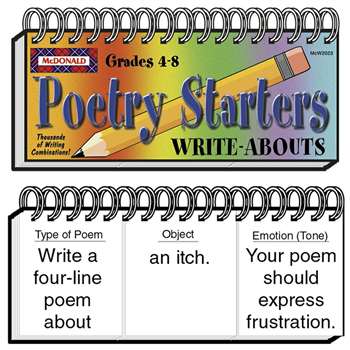 Write-Abouts Poetry Starters By Mcdonald Publishing