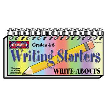 Write Abouts Writing Starters By Mcdonald Publishing