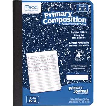 Primary Composition Book Full Page Ruled 100 Ct By Mead Products