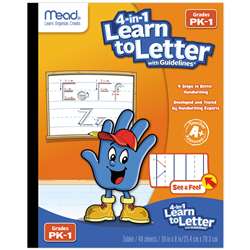 Mead See And Feel Learn To Letter with Guidelines , MEA48112