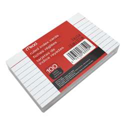 Cards Index Ruled 3" X 5" 100 Ct By Mead Products