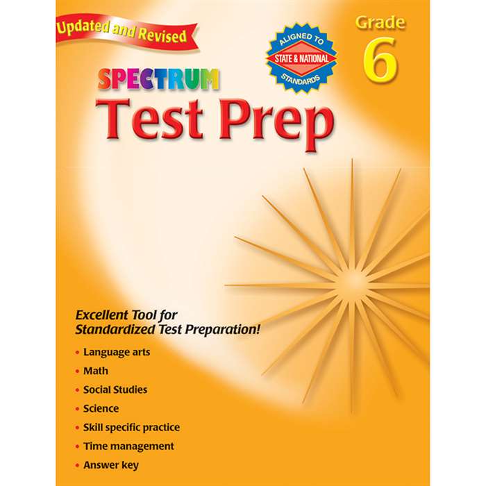 Spectrum Test Prep Gd 6, MGH0769686265