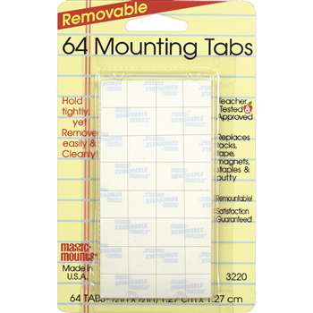 Magic Mounts Mounting Tabs 1/2X1/2 64Pk By Miller Studio