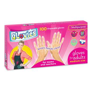 Glovies Disposable Gloves Adults, MKBADLX002B100