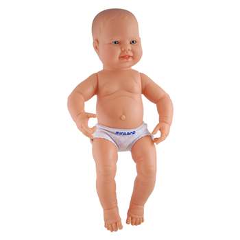 White Boy Anatomically Correct Newborn Doll By Miniland Educational