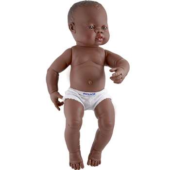 Black Boy Anatomically Correct Newborn Doll, MLE31003