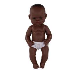 Anatomically Correct African Girl Baby Dolls, MLE31034