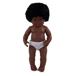 15&quot; Baby Doll African Americn Girl Anatomically C, MLE31060