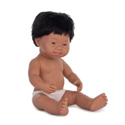 15IN DOLL DOWN SYNDROME HISPANC BOY - MLE31237