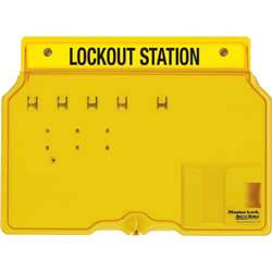 Master Lock Unfilled Padlock Lockout Station with Cover - MLK1482B