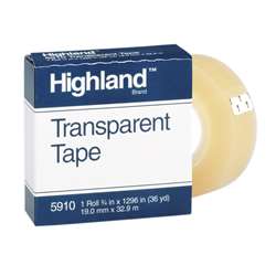 Tape Highland Transparent 3/4 X 1296 By 3M