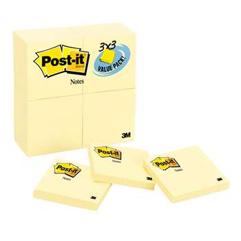 Post-It Notes Value Pk 24 Pads 3X3 Canary Yellow By 3M