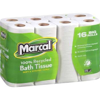 Marcal 100% Recycled Soft/Strong Bath Tissue - MRC16466