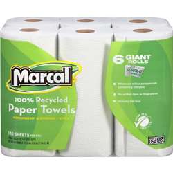 Marcal 100% Recycled Giant Roll Paper Towels - MRC6181