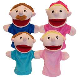 Family Bigmouth Puppets Caucasian Family Of 4 By Get Ready Kids