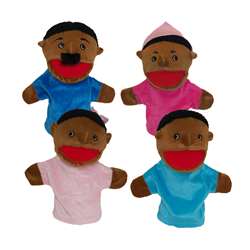 Family Bigmouth Puppets African American Family Of 4 By Get Ready Kids