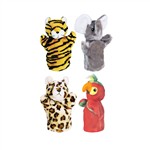 Zoo Puppet Set Ii Includes Elephant Tiger Parrot And Leopard By Get Ready Kids