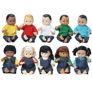Dolls Multi-Ethnic 10-Doll School Set By Marvel Education