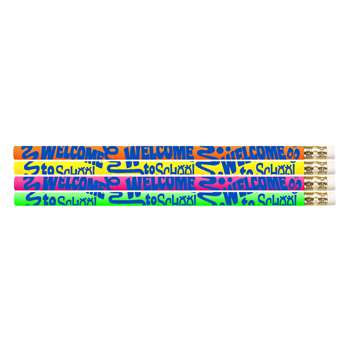 Welcome To School Motivational Fun Pencils (144 Co, MUS1425G