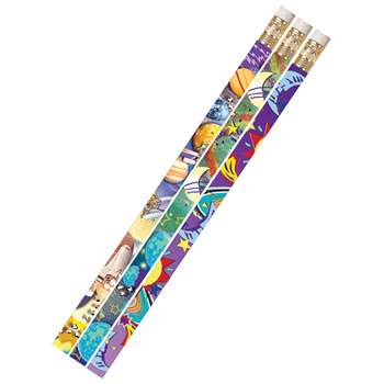 Galaxy Galore 12Pk Motivational Fun Pencils By Musgrave Pencil