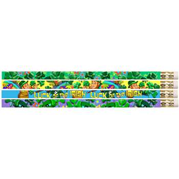 Shamrock Assortment 12Pk Pencils Motivational By Musgrave Pencil