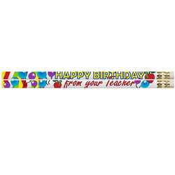 Happy Birthday From Your Teacher Dz Motivational Fun Pencils By Musgrave Pencil