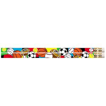 Super Sports 12Pk Motivational Fun Pencils By Musgrave Pencil