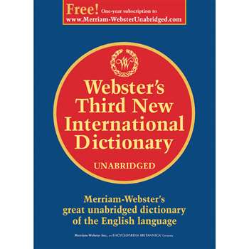 Websters 3Rd New Internat Dictionry Unabridged Har, MW-2017