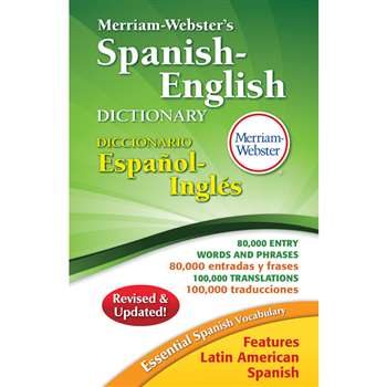 Merriam Websters Spanish English Dictionary Hardco, MW-2659