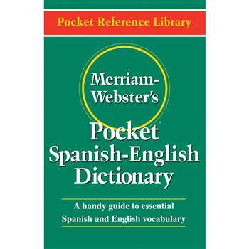 Merriam Websters Pocket Spanish - English Dictionary By Merriam-Webster