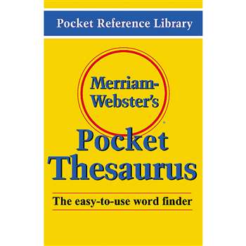 Merriam Websters Pocket Thesaurus Hardcover By Merriam-Webster