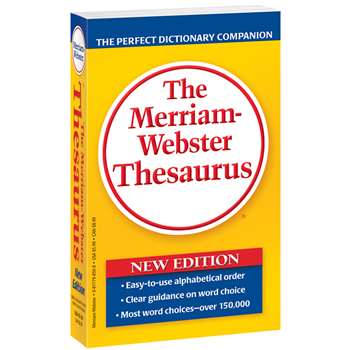 Merriam Websters Thesaurus Paperbck By Merriam-Webster