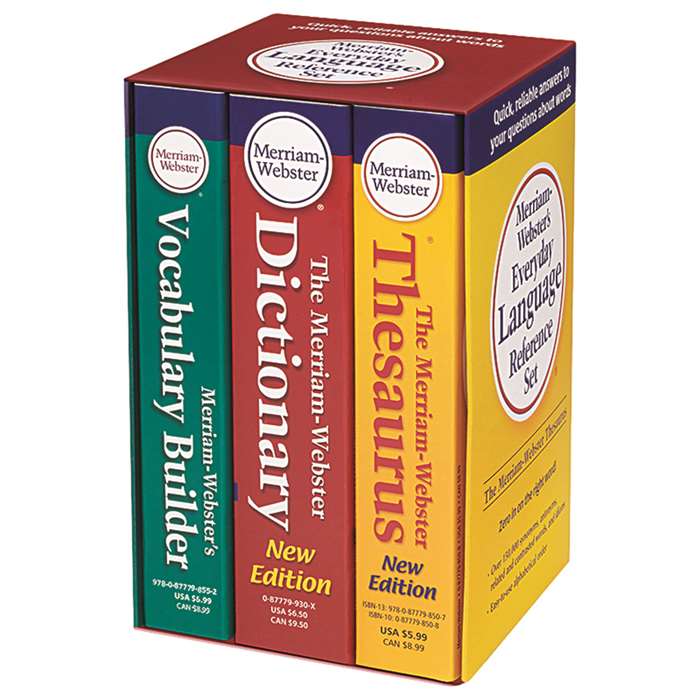 Merriam Websters Everyday Language Reference Set, MW-8750