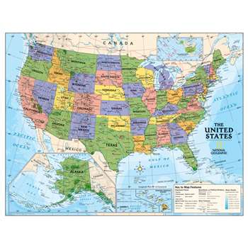 Political Series Usa Map By National Geographic Maps