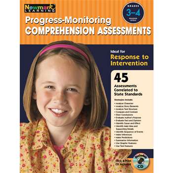 Progress Monitoring Comprehension Assessments Gr 3-4 By Newmark Learning