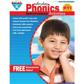 Everyday Phonics Gr K Intervention Activities By Newmark Learning