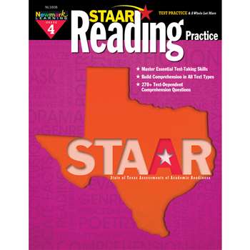 Staar Reading Practice Gr 4, NL-1608