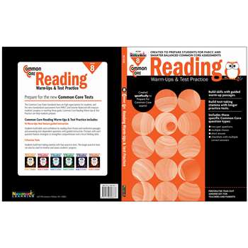 Shop Common Core Reading Gr 8 Warmups & Test Practice - Nl-2268 By Newmark Learning