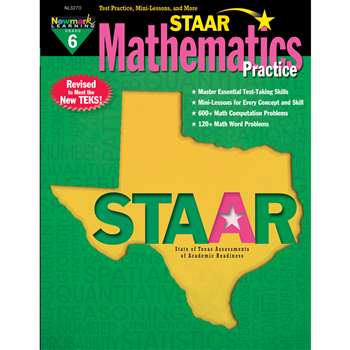 Staar Math Practice Grade 6, NL-3270