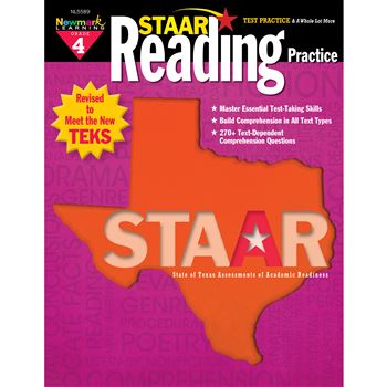 Staar Reading Warm-Ups & Test Gr 4, NL-5589