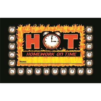 Incentive Punch Cards H O T Homework On Time 36/Pk By North Star Teacher Resource