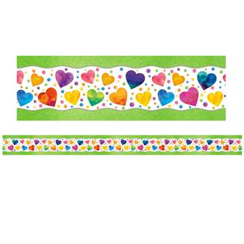 Watercolor Hearts Trimmer All Around Board, NST4243