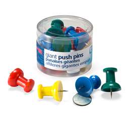 Officemate Giant Push Pins 12/Tub, OIC92902