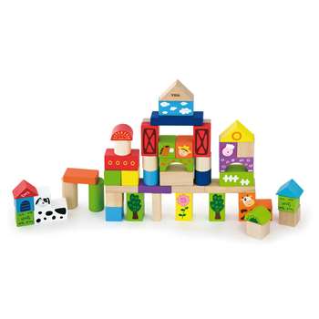 Wooden Blocks Farm Designs, OTC50285